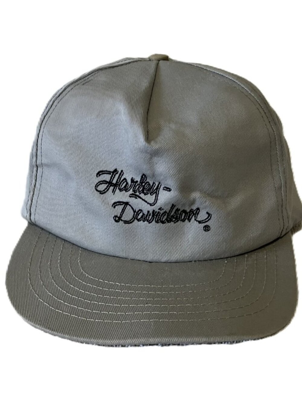 Vintage Harley-Davidson MotorClothes Script Logo Cap — Made in USA, Grey